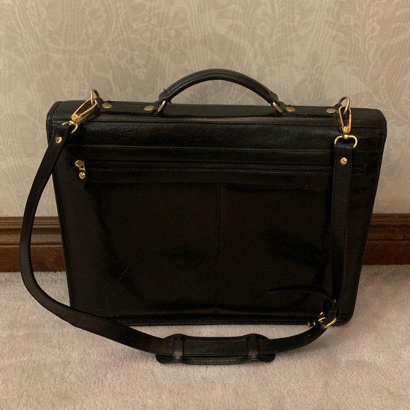 Vintage Genuine Leather Briefcase by Pedano (Made in Canada) - Picture 2 of 11